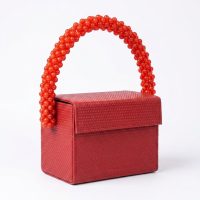 beaded box bag